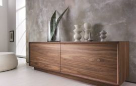 Madia moderna Modello Amsterdam, in legno, con ante e cassetti, disponibile  in diverse finiture e dimensioni - Larredo Trieste